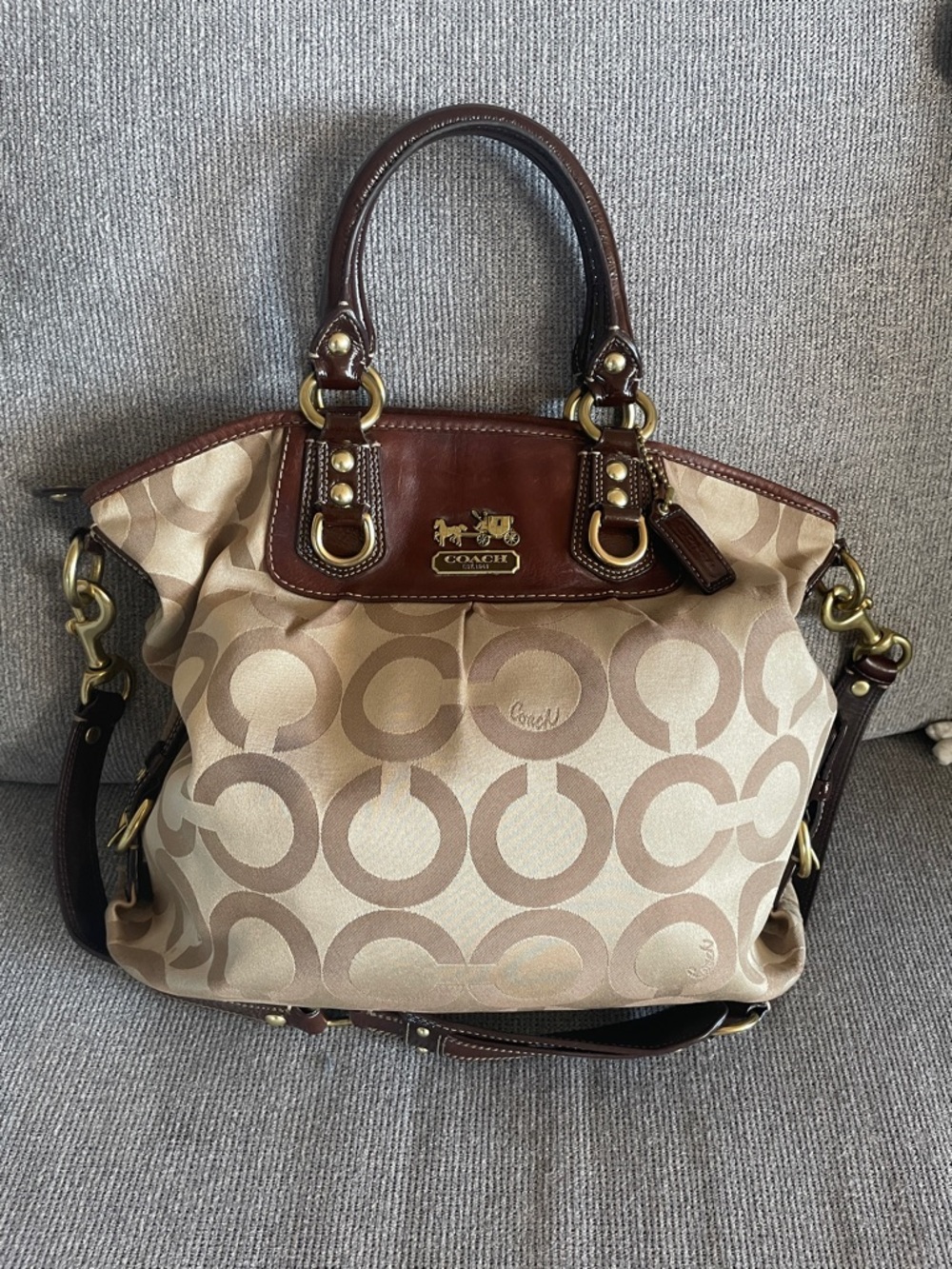 Restored Vintage Coach Julianne Tote/Satchel